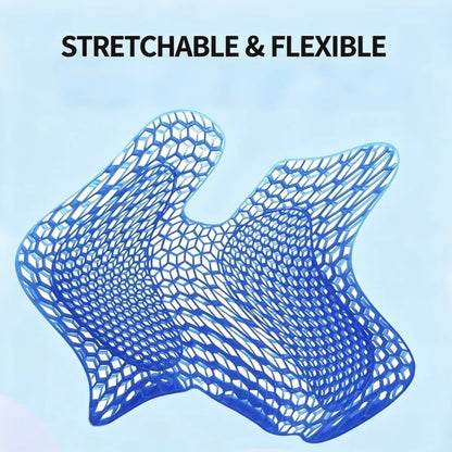 Flexible honeycomb structure of the blue TPE seat cushion