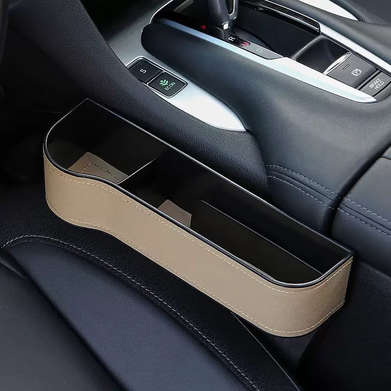 Premium Car Seat Gap Organizer – phone and card holder slots detail
