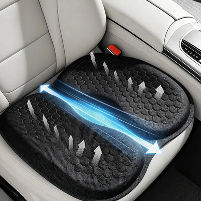 MaxCgo car seat cushion with airflow illustration