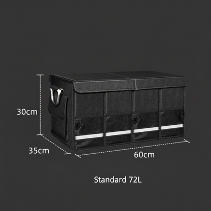 	Heavy-Duty Foldable Trunk Organizer – Standard 72L size specifications